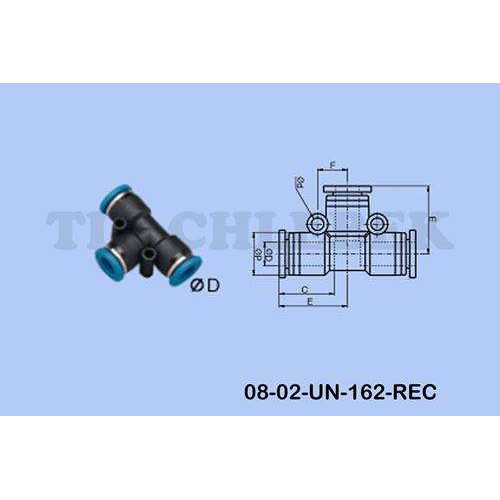 Ātrais savienojums plastmasas d-5MM T-FORM