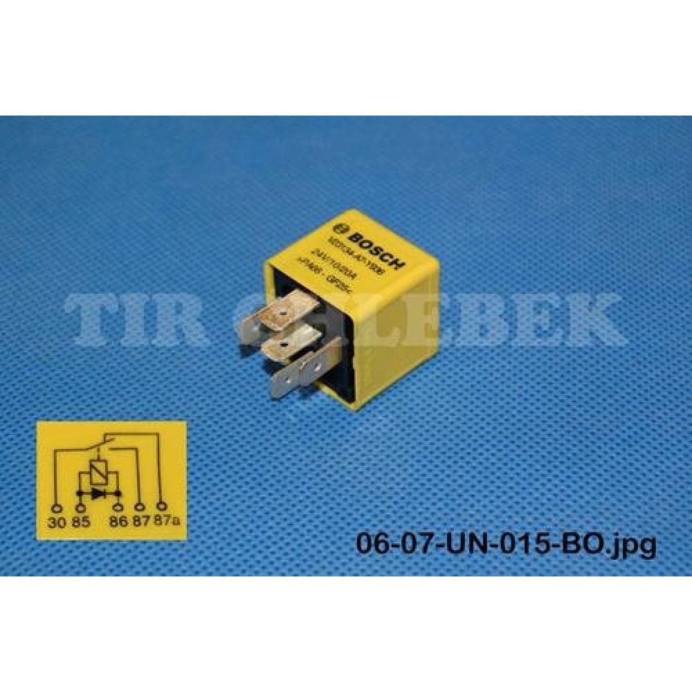 Relay with diode 5-POL-24V-15 / 30A