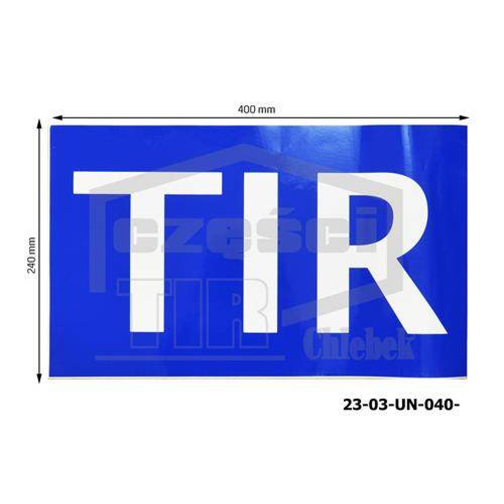 TIR sticker 250X400