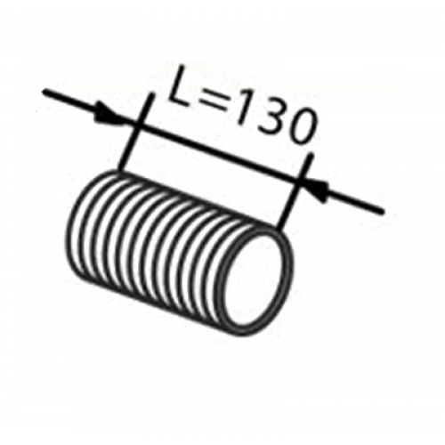 Elastīgs savienojums izplūdes sistēmai 130mm