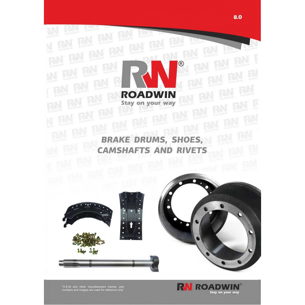 Roadwin brake drums,shoes, camshafts and rivets