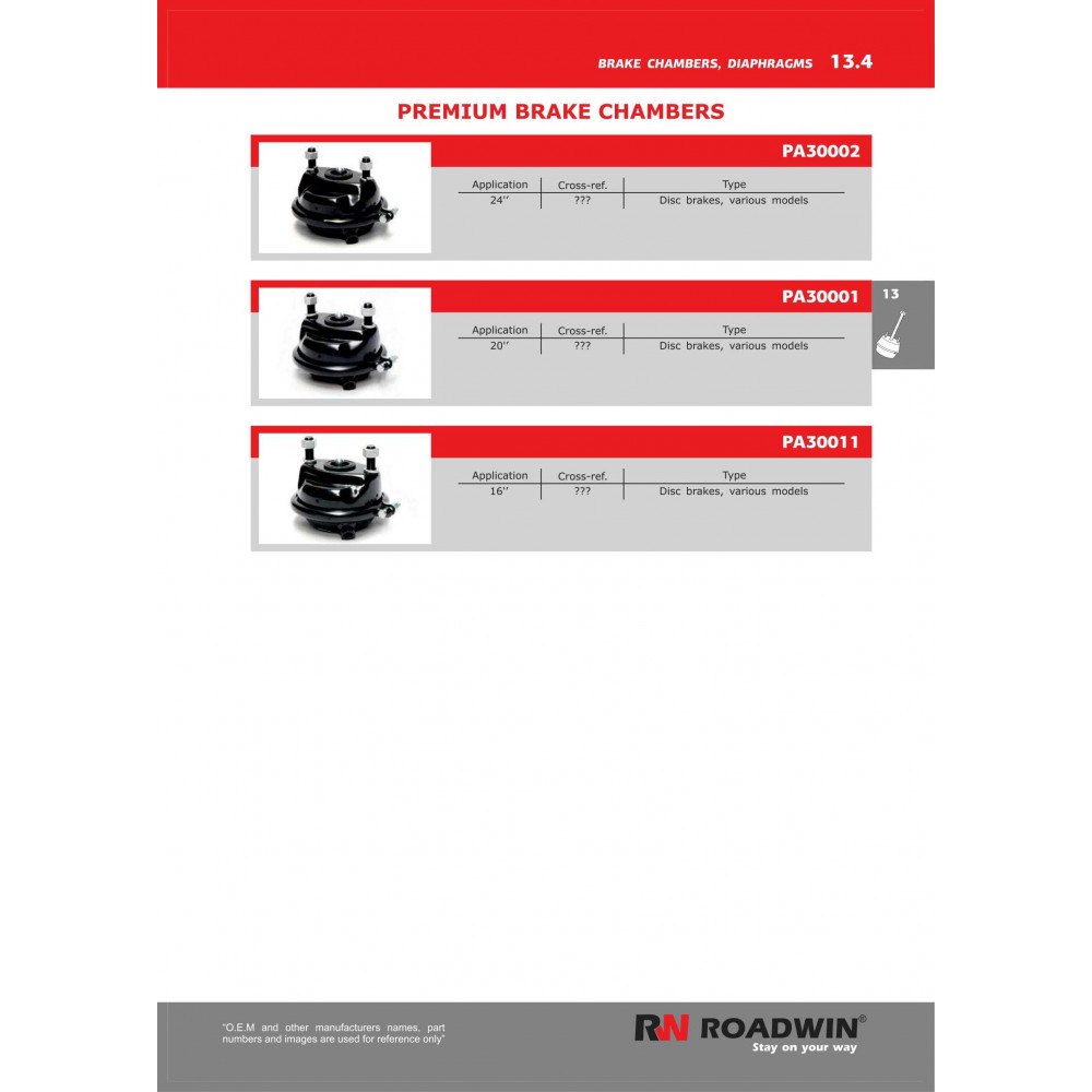 Roadwin Brake Chambers