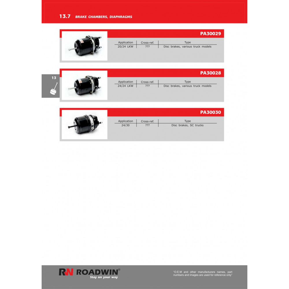 Roadwin Brake Chambers