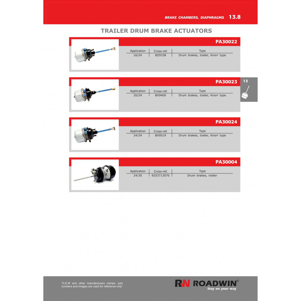 Roadwin Brake Chambers