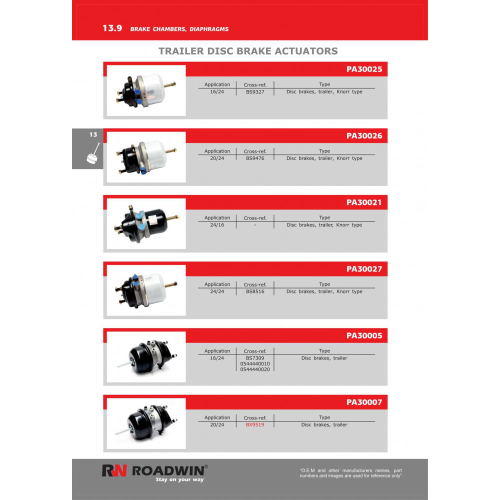 Roadwin Brake Chambers