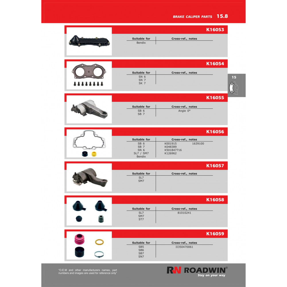 Roadwin Brake Caliper Parts